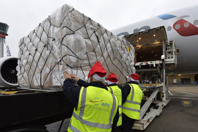 Heathrow Cargo stockings full to the brim