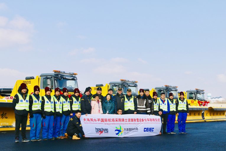 Boschung delivers 12 winter maintenance vehicles to Dalian Zhoushuizi Airport in China