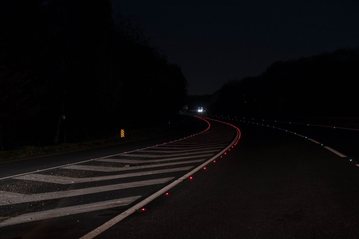 Survey proves overwhelming success of scheme using Clearview SolarLite Active Road Studs