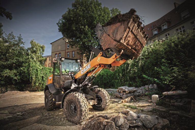 CASE features new compact wheel loaders with electrohydraulic controls at bauma