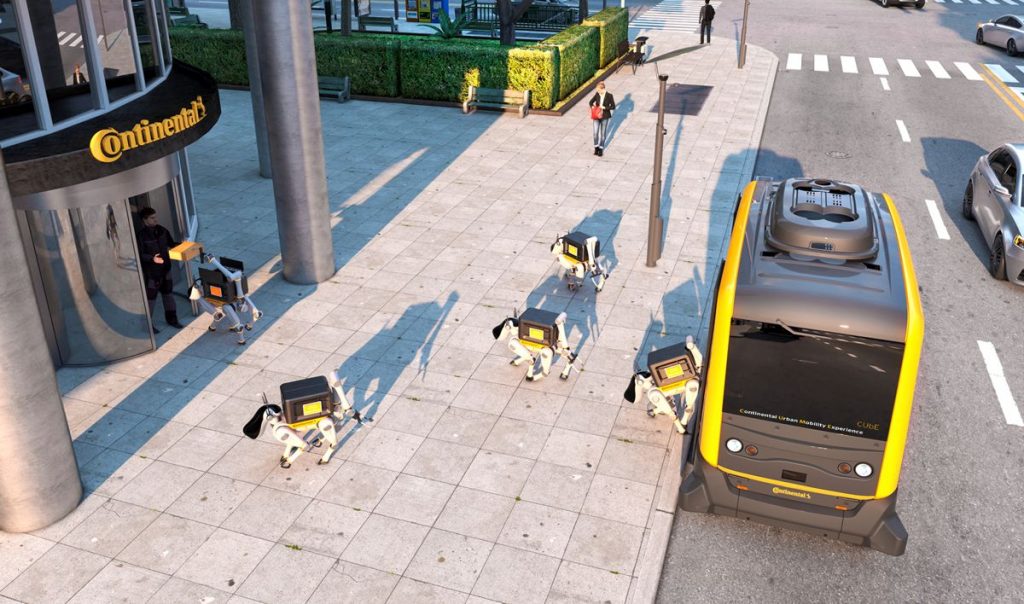 Continental’s Vision: Seamless Mobility Combines Autonomous Shuttles and Delivery Robots