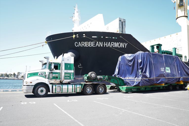 Massive Tunnel Boring Machine arrives in Melbourne for the West Gate Tunnel project