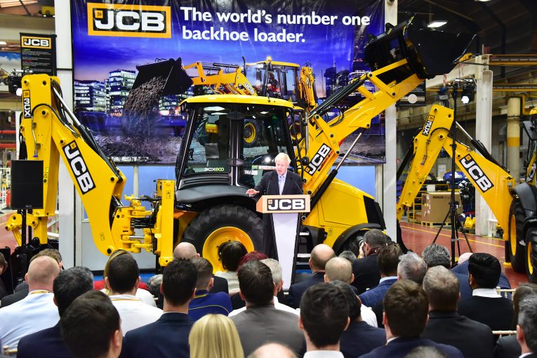 Boris Johnson MP chooses the JCB factory for his keynote speech
