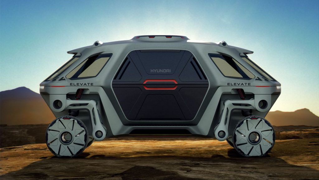 The Hyundai Elevate in drive mode.