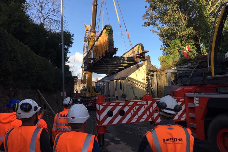 Mabey propped up damaged bridge in rapid time to reopen road in Llangefni