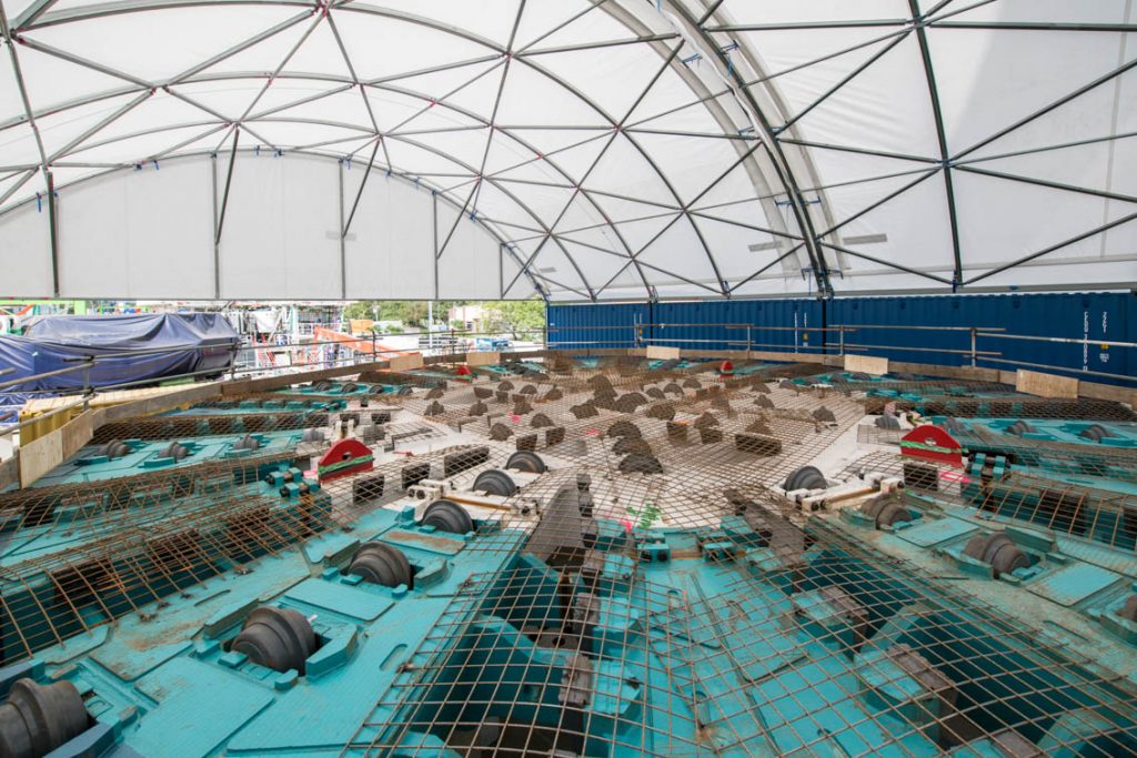 Massive Tunnel Boring Machine is taking shape in Brisbane for West Gate Tunnel