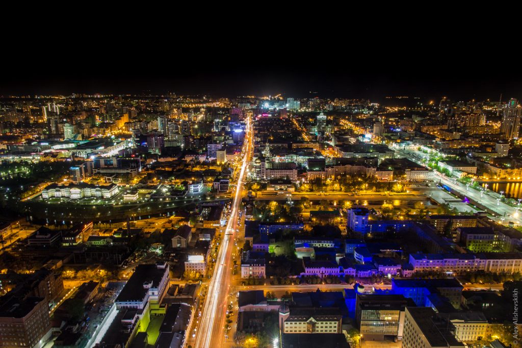 City at Night - Photo by Alex Alishevskikh