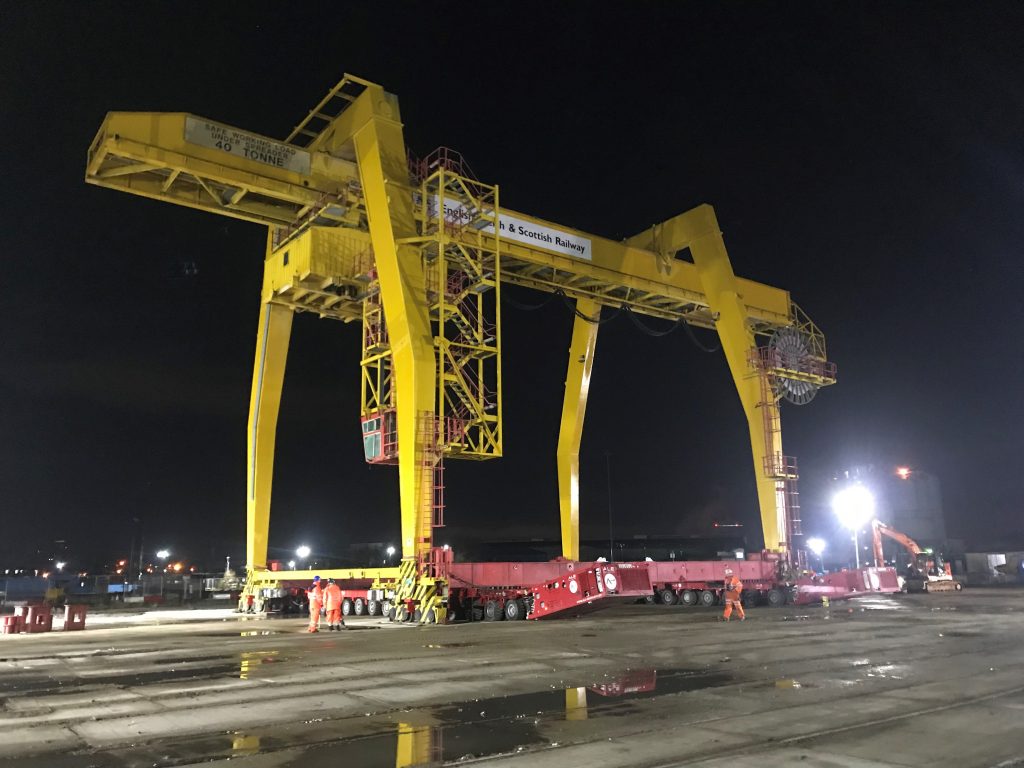 ALE's bespoke bracket design ensures safe gantry move over UK Rail line