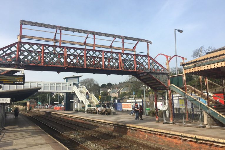 St Austell's Victorian footbridge finds new home at Helston heritage railway