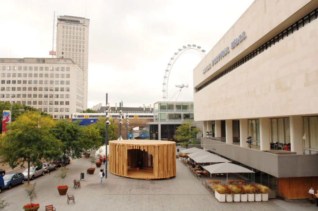 American Tulipwood Pavilion showcased at the London Design Festival