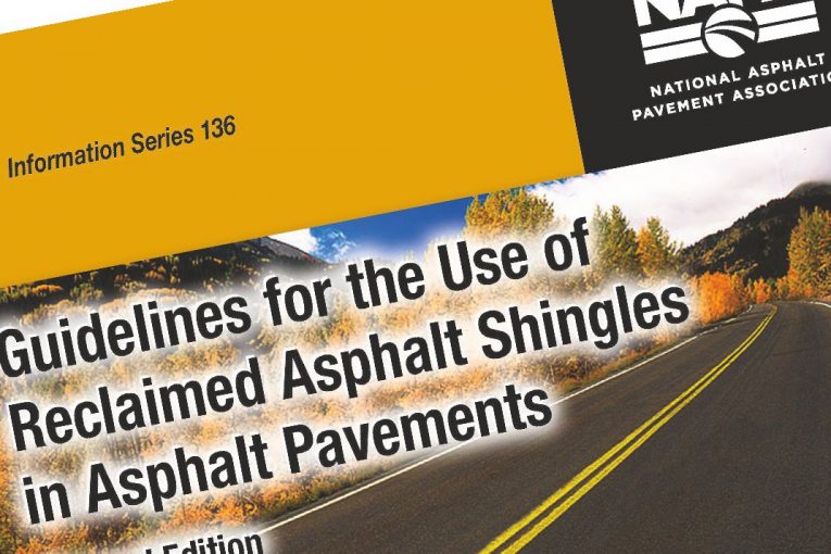 NAPA updates Use of Shingles in Asphalt Pavements Guide