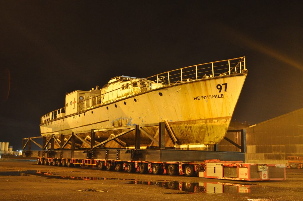 ALE has designed bespoke equipment to complete the jacking, transportation and installation of a fragile Second World War rescue vessel, Rescue Motor Launch (RML) 497, in Hartlepool, UK.