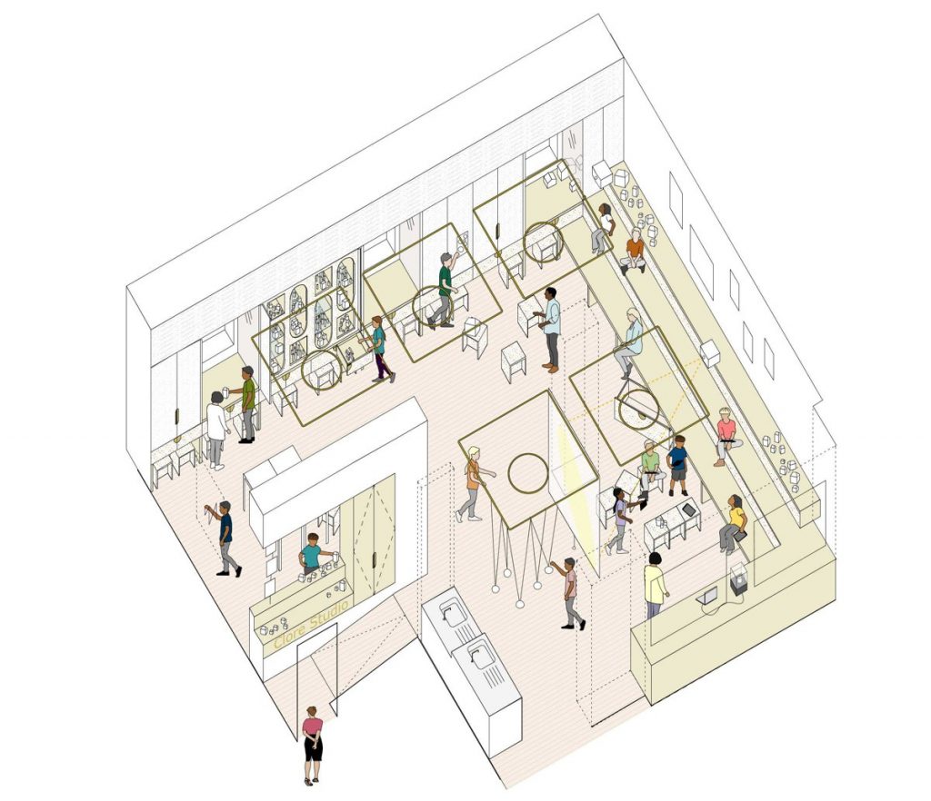 The RIBA Clore Learning Centre has been designed by architects Hayhurst and Co.
