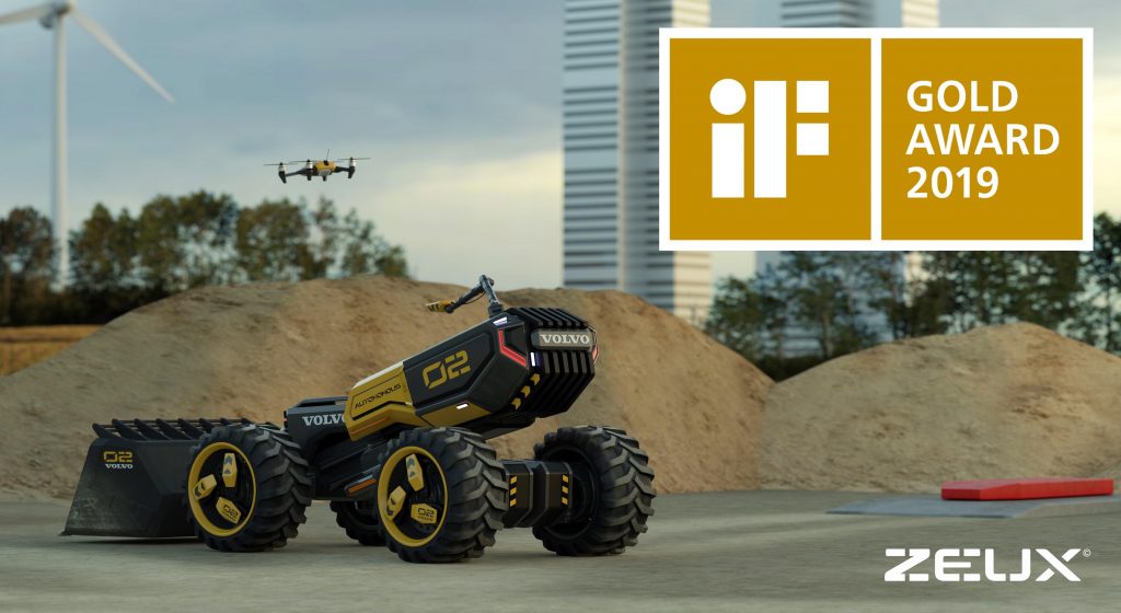 The winning Volvo Concept Wheel Loader Zeux.