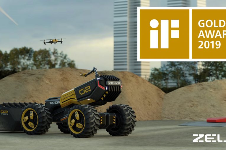 VolvoCE and LEGO Technic futuristic concept wins gold at iF Design Awards