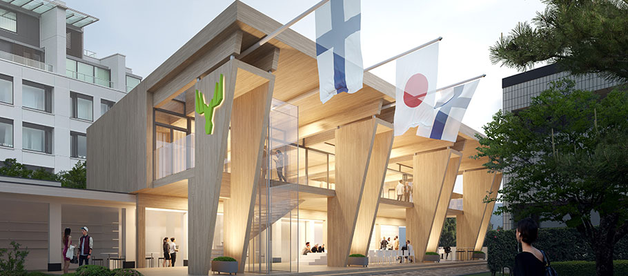 Tokyo features Finnish wooden architecture with the elegant Metsä Pavilion
