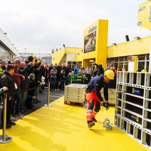 As was the case at bauma 2016, this year the live product demonstrations with the current world champions in concrete construction and the runners-up (WorldSkills 2017) were among the special highlights. In this year’s presentations, the DokaXlight formwork system came into play. Photo: Doka Campus_2.jpg Copyright: Doka