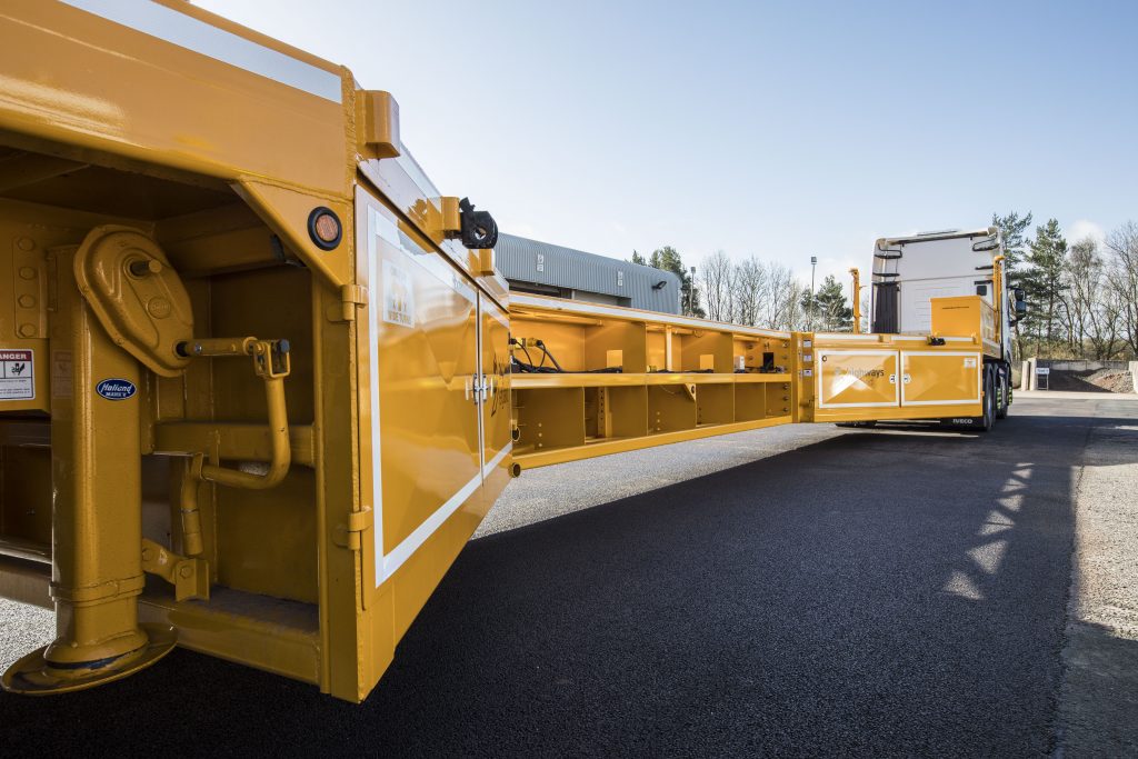 One of the new mobile barrier lorries.