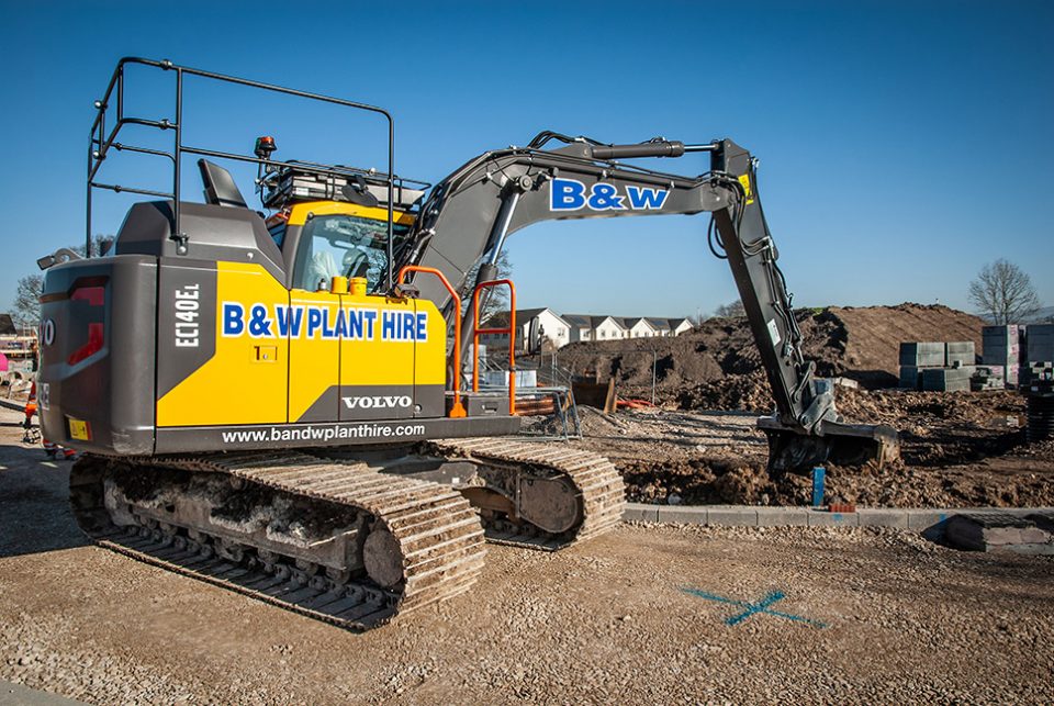 New Volvos add to BandW Plant Hire's huge Excavator fleet