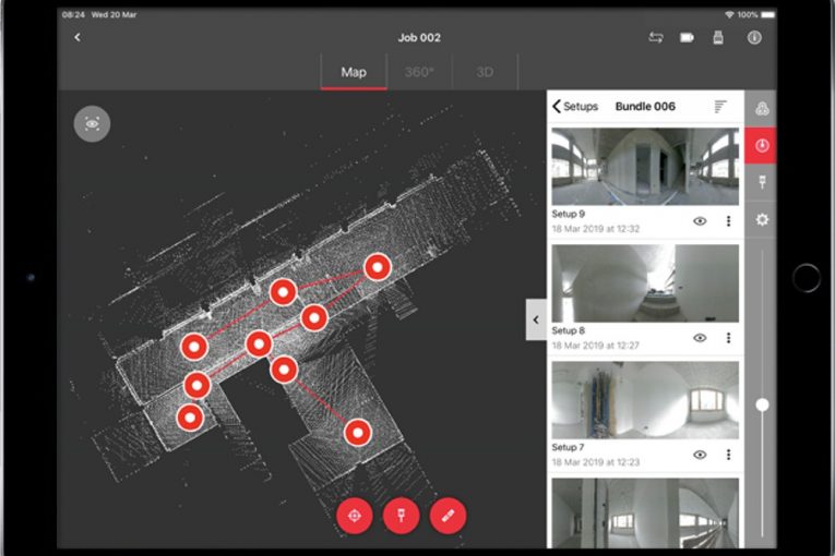Leica mobile-device app creates complete ecosystem with smallest imaging laser scanner