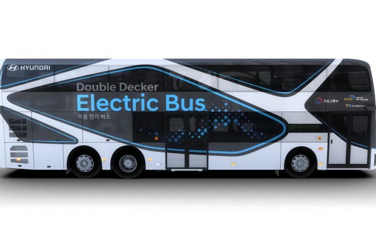 Hyundai Motors introduce an all electric double decker bus