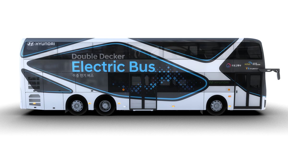 Hyundai Motors introduce an all electric double decker bus