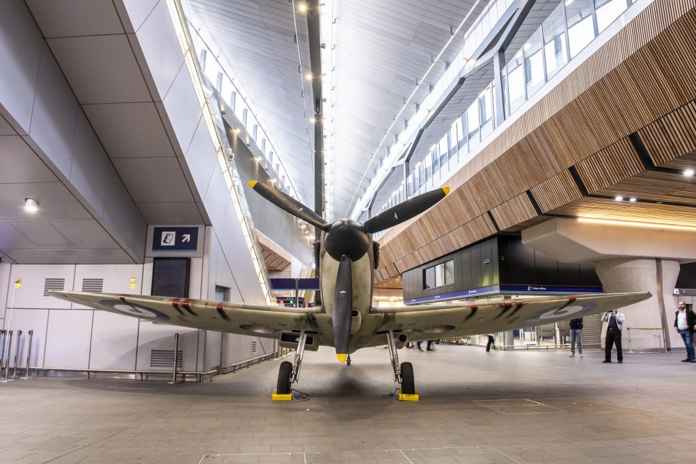 Spitfire lands at London Bridge to mark 75 years since the D-Day landings