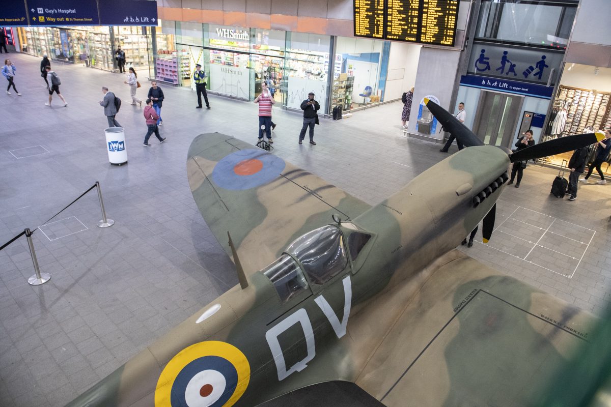 Spitfire lands at London Bridge to mark 75 years since the D-Day landings