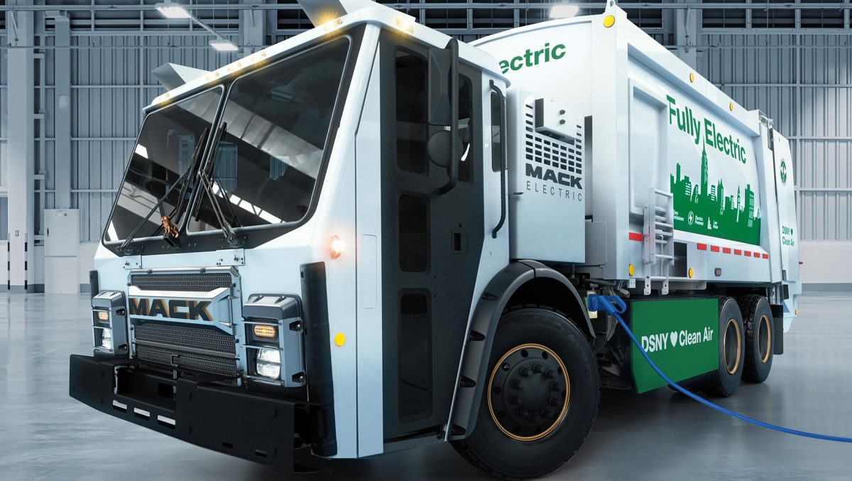 Mack unveils fully electric refuse truck demonstration model