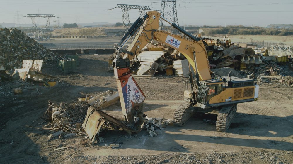 First Hyundai HX900 L Excavator in Europe sold to demolition giants ABLE UK