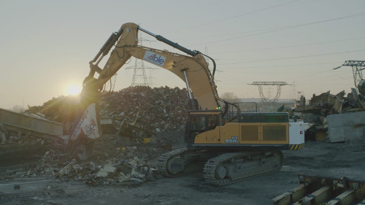 First Hyundai HX900 L Excavator in Europe sold to demolition giants ABLE UK