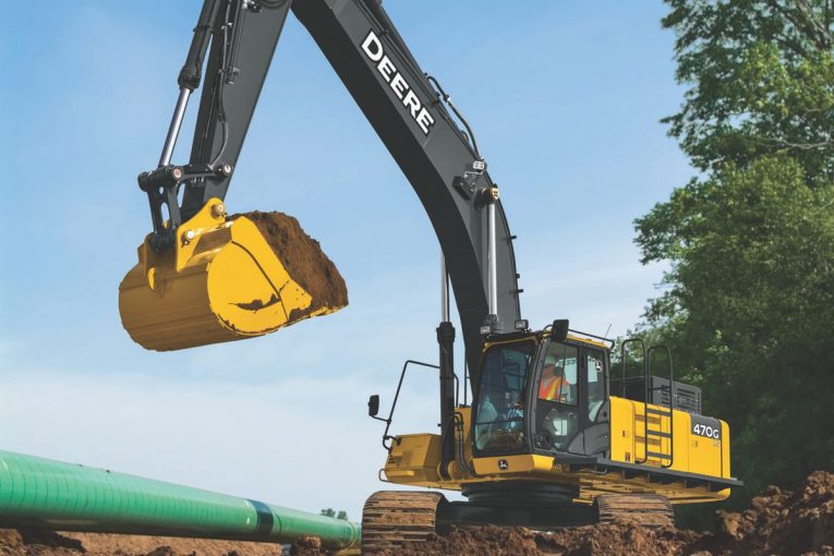 Grade Guidance Technology now featured in the John Deere 470G LC Excavator
