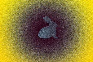 Robots currently attempt to identify objects in a point cloud by comparing a template object — a 3-D dot representation of an object, such as a rabbit — with a point cloud representation of the real world that may contain that object. Image by Christine Daniloff, MIT