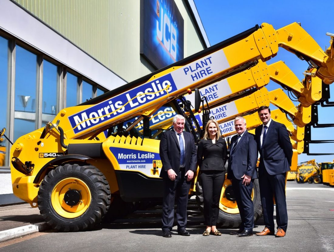 JCB secures huge deal for 555 Loadalls from Morris Leslie Plant Hire