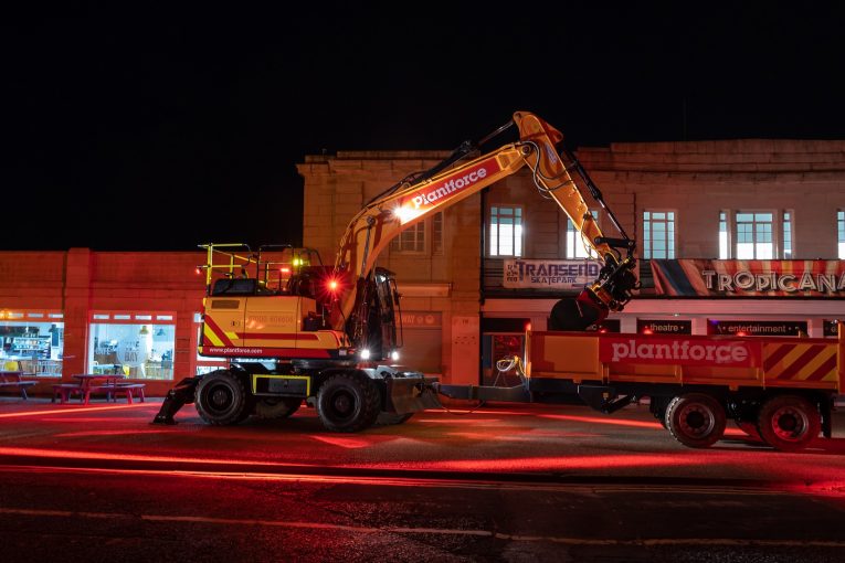 Plantforce Rentals tackles safety with high spec Hyundai wheeled excavator