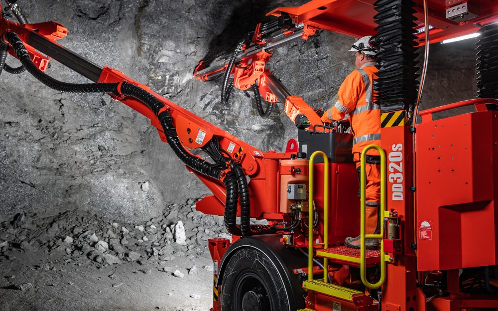 Sandvik DD320S mining drill excels underground