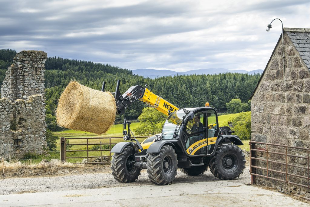 New Holland showcasing their full range of machinery at The Royal Highland Show