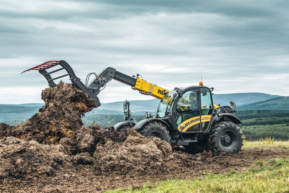 New Holland showcasing their full range of machinery at The Royal Highland Show