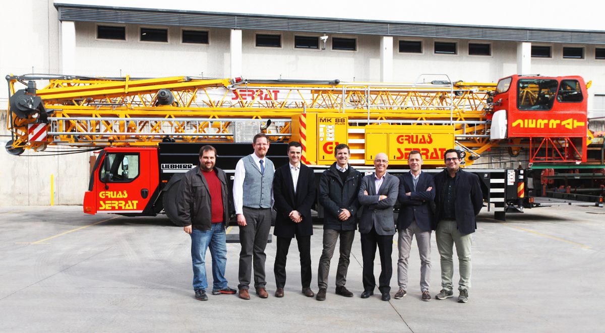 First Liebherr MK 88 mobile construction crane for Grúas Serrat in Spain