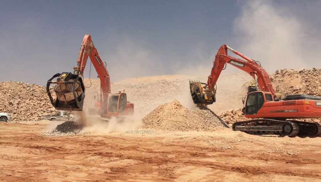 Simple methods to dispose of inert quarry and construction waste material