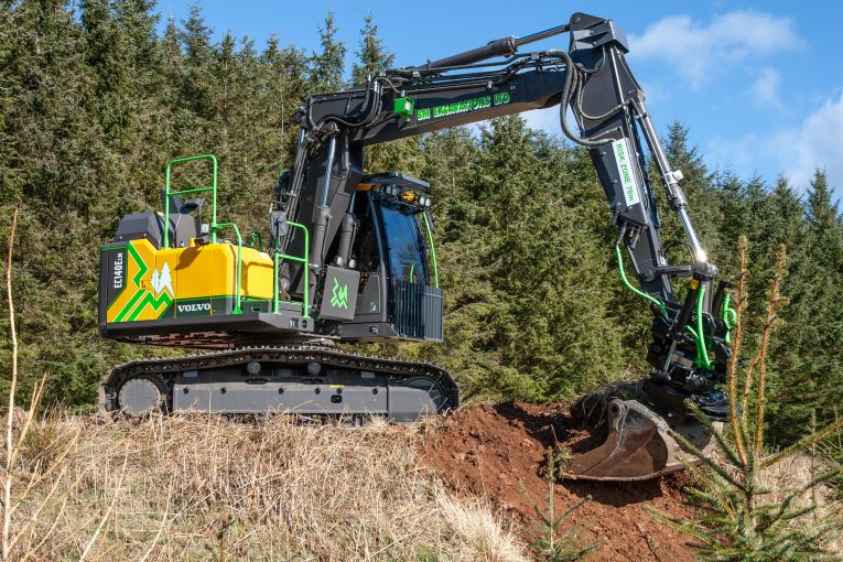 Second bespoke Volvo EC140ELM Forestry Excavator for BM Excavations