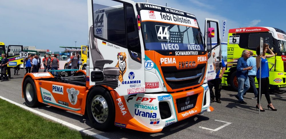 CASE sponsors Team Schwabentruck in the 2019 FIA European Truck Racing Championship