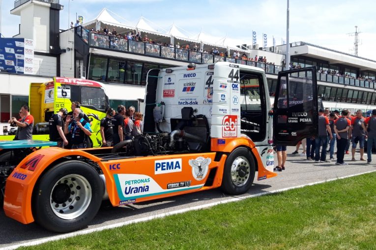 CASE sponsors Team Schwabentruck in the 2019 FIA European Truck Racing Championship