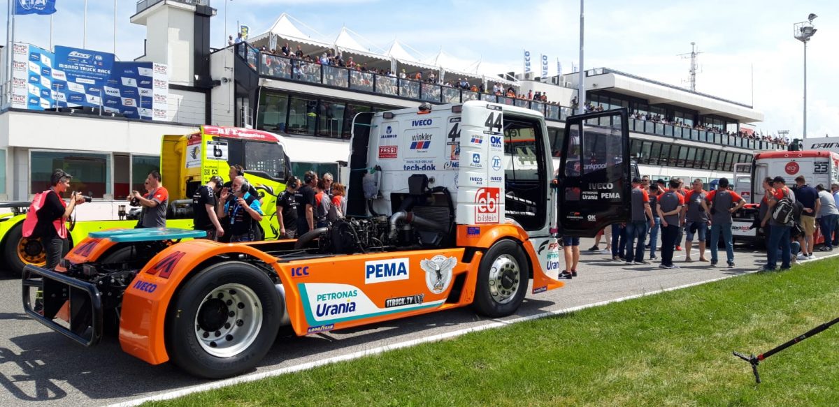 CASE sponsors Team Schwabentruck in the 2019 FIA European Truck Racing Championship