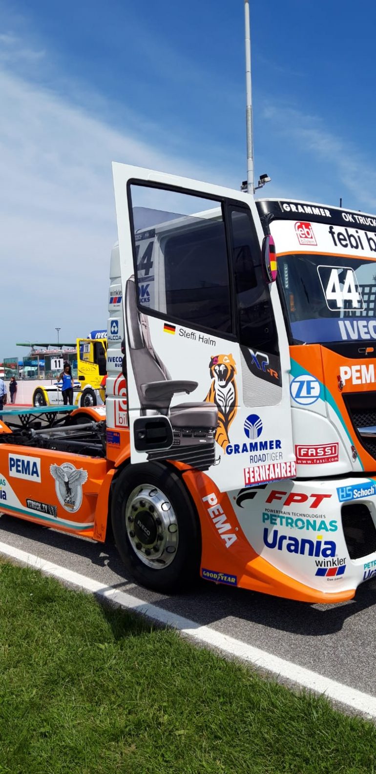CASE sponsors Team Schwabentruck in the 2019 FIA European Truck Racing Championship