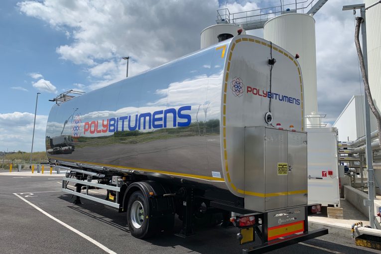 PolyBitumens invests in first UK road legal mobile storage bitumen tank