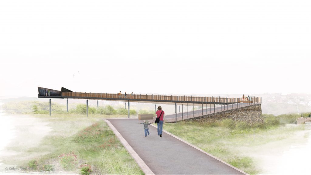 Unique railway footbridge design for South Downs National Park in England