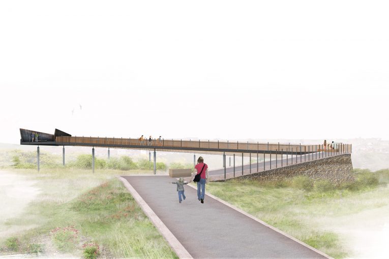 Unique railway footbridge design for South Downs National Park in England