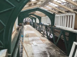 Work to upgrade Shrewsbury Station continues with repairs and the renewal of station canopies almost complete and refurbishment of Dana footbridge.