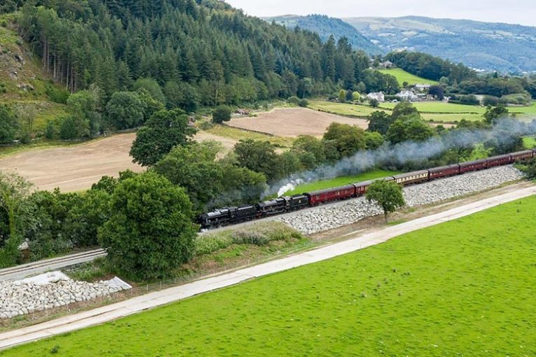 Conwy Valley line hosts steam train to celebrate reopening
